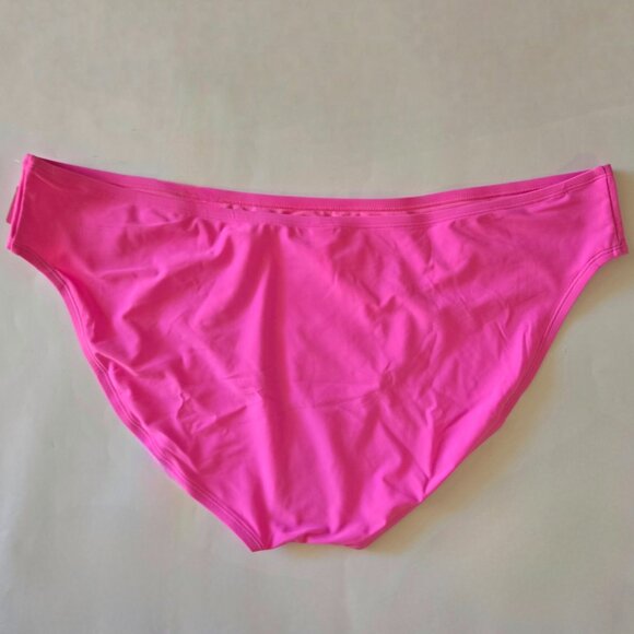 Juniors' Plus Ninety-Nine° High-Leg Swim Bottoms, Malibu Pink, Size: 3X - Picture 4 of 4
